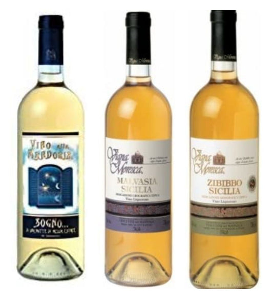 3 Vini da Dessert Siciliani – Zibibbo, Malvasia e Vino alla Mandorla
