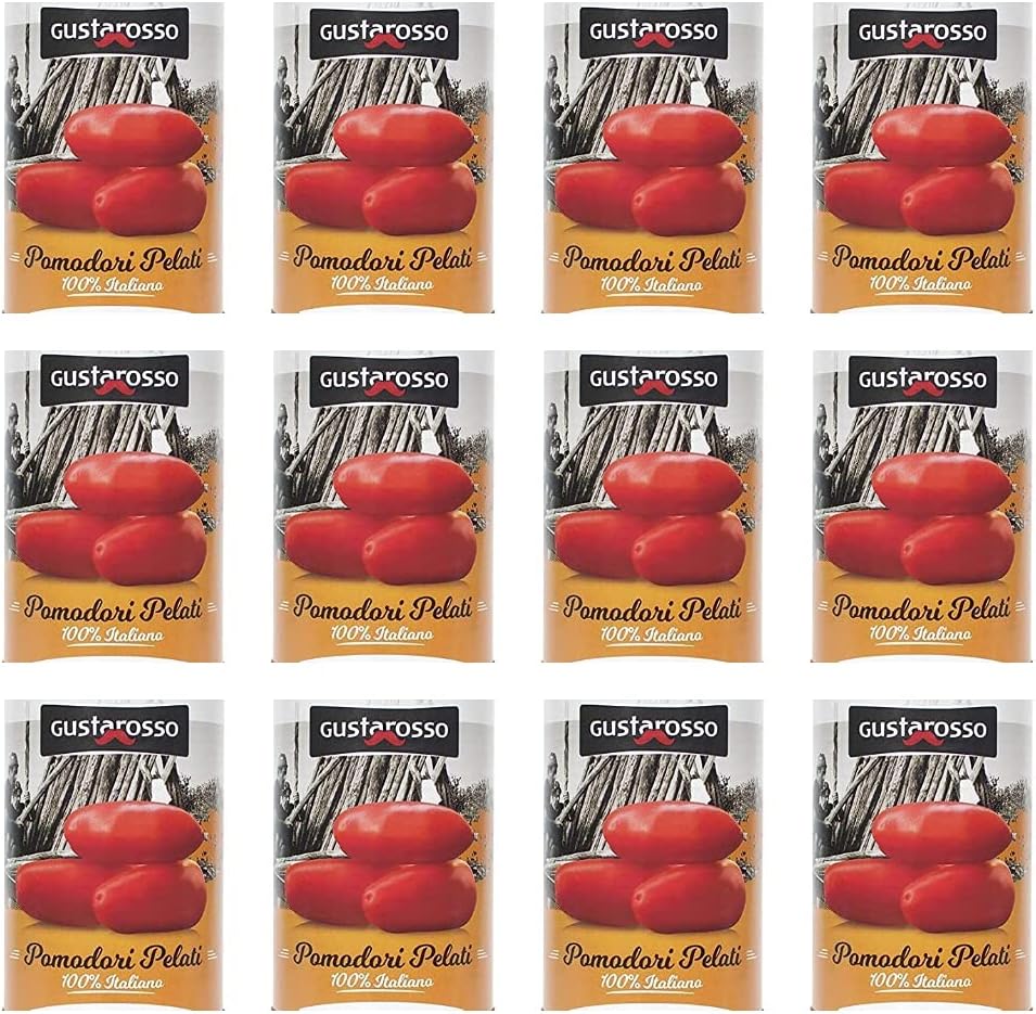 Pomodori Pelati Gustarosso 400g – Confezione 12 Lattine