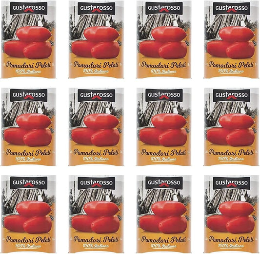 Pomodori Pelati Gustarosso 400g – Confezione 12 Lattine